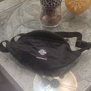 Harley-Davidson Black Belt Bag for Men And Women Funny Pack Black With Logo